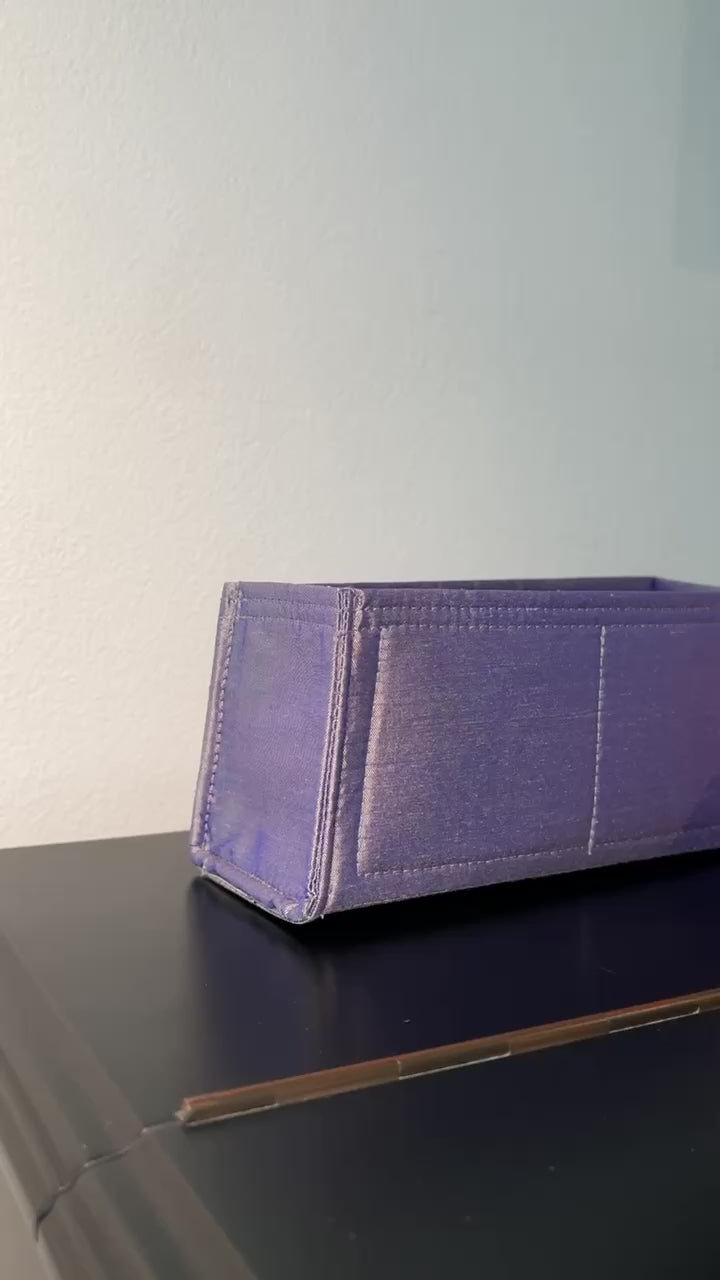 Silk bag organizer for luxury handbags. Hermes, The Row, Chanel, Loro Piana, LV, Dior