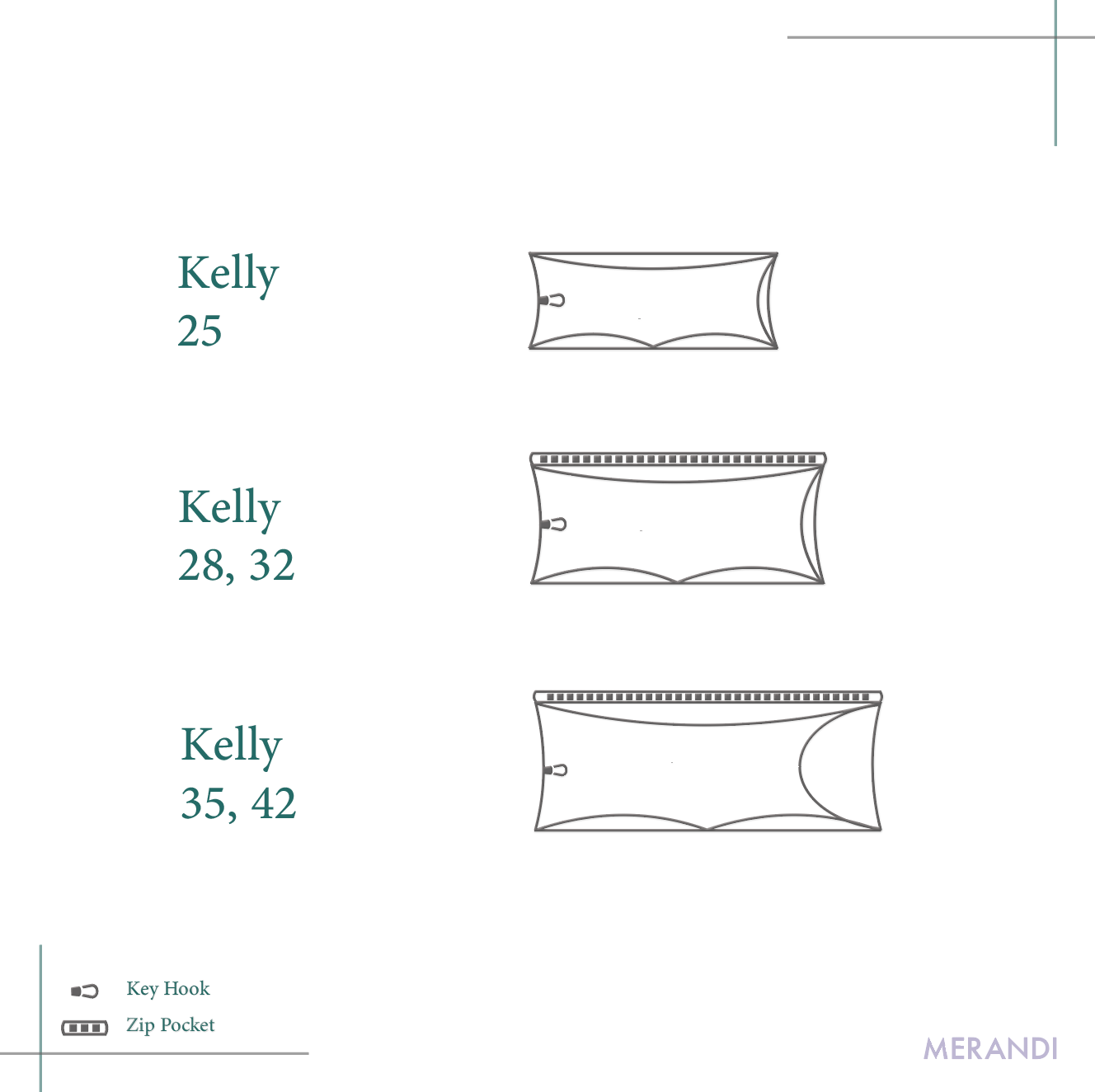 kelly size 25,28,32,35,42